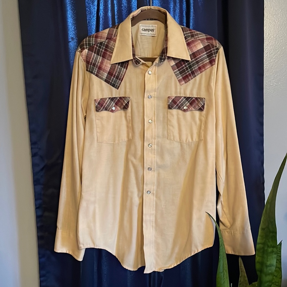Vintage Campus Rugged Country Western Shirt
